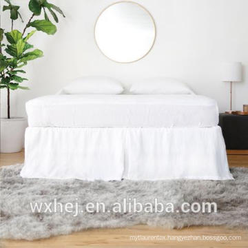 Wholesale White Cheap Cotton Hotel Fitted Sheet Bed Skirt